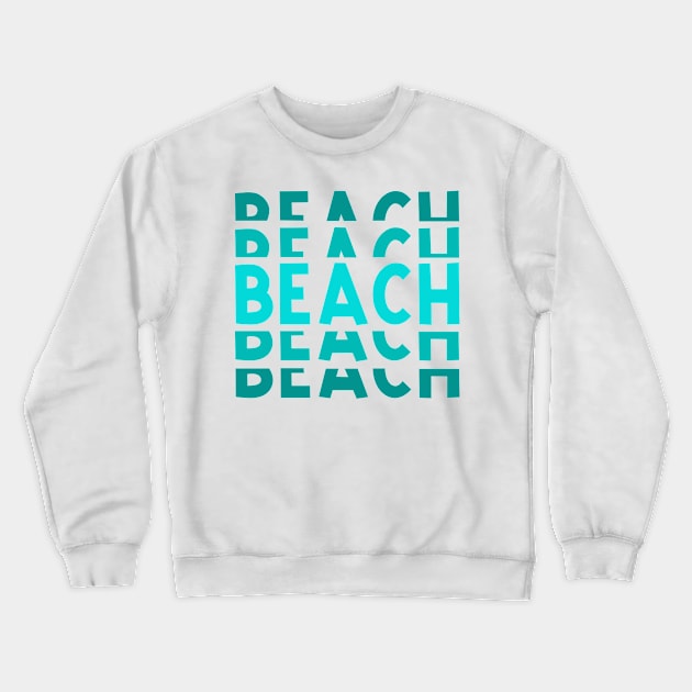 Beach Crewneck Sweatshirt by Ombre Dreams